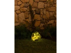 Luxform Dekoleuchte Solar aus Glas Felsoptik 1 Stück