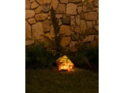 Luxform Dekoleuchte Solar aus Glas Felsoptik 1 Stück