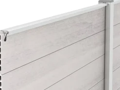 LyghtUp LED-Zaunbeleuchtung Set 3 x LED-Leiste 173,3 cm Netzteil Silber