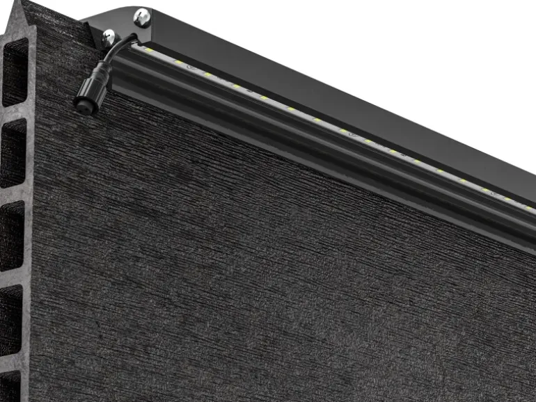 LyghtUp LED-Zaunbeleuchtung Set 5 x LED-Leiste 173,3 cm Netzteil Anthrazit