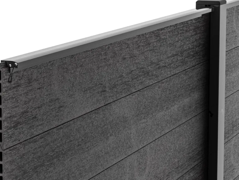 LyghtUp LED-Zaunbeleuchtung Set 5 x LED-Leiste 173,3 cm Netzteil Anthrazit