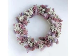 Lykke&You Adventskranz Trockenblumen für Kerzentablett L