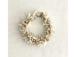 Lykke&You Adventskranz Trockenblumen für Kerzentablett SW