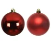 Marelida Christbaumkugeln Weihnachtskugeln Christbaumschmuck Kunststoff 4cm Rot 16St