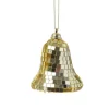 Marelida Christbaumschmuck Glocke Weihnachtsbaumschmuck Im Discokugel Look Gold