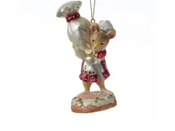 Marelida Christbaumschmuck Maus Mit Spritzbeutel Süß Weihnachtsbäckerei Glas H 14cm