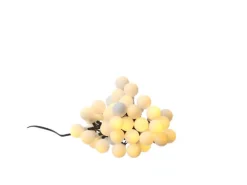 Marelida LED Solar Lichterkette Berry Cherry 30 Weiße Kugeln Bälle 8 Modi 4,5m Sensor