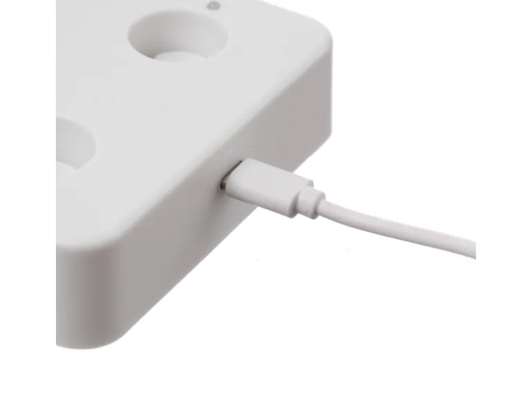 Marelida LED Stabkerzen LISA Tafelkerzen Dinnerkerzen Wiederaufladbar Weiß 4er Set