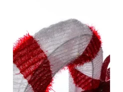 Marelida LED Zuckerstange Mit Schleife XXL Gartendeko Weihnachtsdeko 1,5m Timer Für Außen