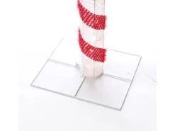 Marelida LED Zuckerstange Mit Schleife XL Gartendeko Weihnachtsdeko 1,2m Timer Für Außen