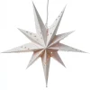 Marelida Papierstern Emma Weihnachtsstern Faltstern Leuchtstern D  58cm Inkl Kabel Weiß