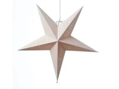Marelida Papierstern Lea Weihnachtsstern Faltstern Leuchtstern D 55cm Inkl Kabel Weiß