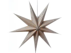 Marelida Papierstern Sara Weihnachtsstern Faltstern Leuchtstern D 69cm Inkl Kabel Braun