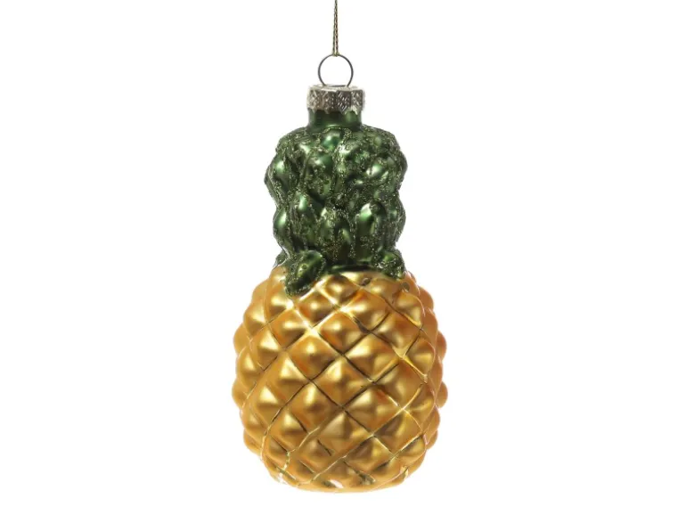 Marelida Weihnachtsbaumschmuck Ananas Erdbeere Glas Christbaumschmuck Obst Frucht