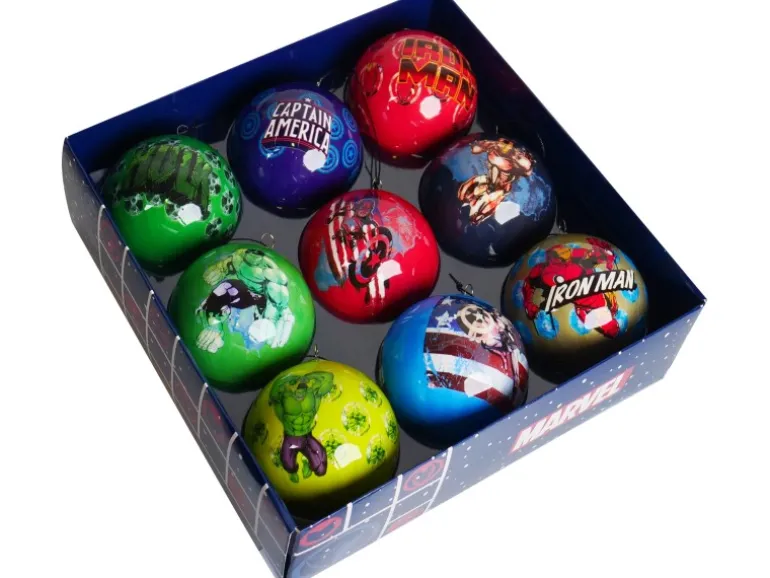 Marvel Weihnachtskugel-Set Avengers 9 Stück