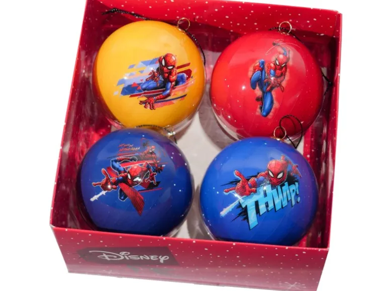 Marvel Weihnachtskugel-Set Spiderman 4 Stück