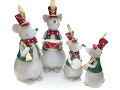 Maus Musikant stehend in 2 Varianten sortiert 15 cm