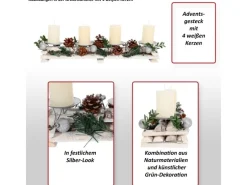 MCW Adventsgesteck M12 ohne Kerzen