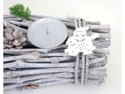 MCW Adventskranz Länglich Holz 60x16x9cm ohne Kerzen