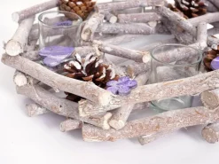 MCW Adventskranz Rund mit Teelichthaltern