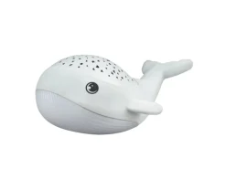 MegaLight LED-Nachtlicht Willy Whale mit Sternprojektor und Akku