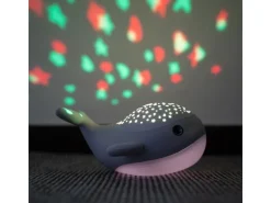 MegaLight LED-Nachtlicht Willy Whale mit Sternprojektor und Akku