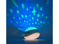 MegaLight LED-Nachtlicht Willy Whale mit Sternprojektor und Akku