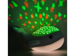 MegaLight LED-Nachtlicht Willy Whale mit Sternprojektor und Akku