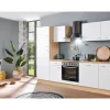 Menke Küchenzeile Artisan Classic 280 cm Weiß-Artisan Eiche Nachbildung