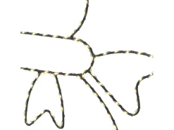 Metall-Lichtfigur Schneemann 30 cm x 69,5 cm Warmweiß 180 Mini-LEDs