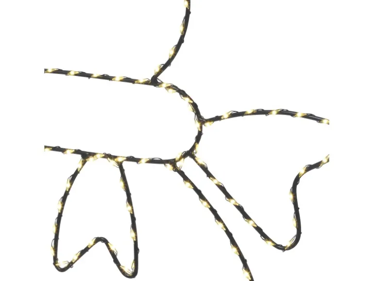 Metall-Lichtfigur Schneemann 30 cm x 69,5 cm Warmweiß 180 Mini-LEDs