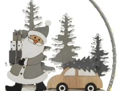 Metall-Ring mit Holzverzierung