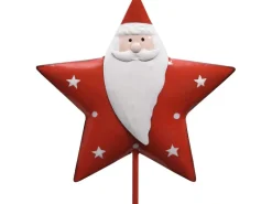 Metallstecker Santa-Stern 96 cm x 0,4 cm x 18 cm Bunt