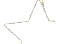 Metall-Stern 15 cm Weiß-Transparent