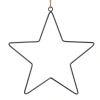 Metall-Stern 29,5 cm x 30 cm Schwarz