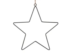 Metall-Stern 29,5 cm x 30 cm Schwarz