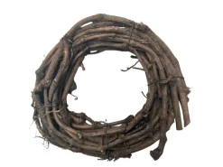 Mica Decorations Kranz Basteldekoration Ø 20 cm x 5 cm Hellbraun