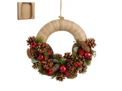 Mica Decorations Kranz Landon 9 cm x Ø 34 cm Braun