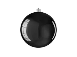 Mica Decorations Kugel Bruchfest Ø 25 cm Schwarz Glänzend