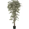 Mica Decorations Kunstbaum Ficus Ø 100 cm x 210 cm Grün-Weiß