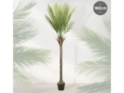ML-Design Künstliche Palme 180 cm Groß Tropische Kunstpalme im Topf