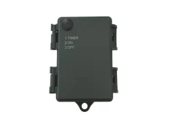 Mojawo 100er LED Lichternetz Warmweiß Innen Außen Kabel Grün Batteriebetrieben Timer