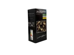 Mojawo 120er Lichterkette LEDs Innen und Außen Warmweiß Kabel Dunkelgrün