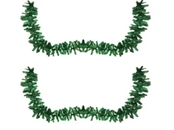 Mojawo 2er Set Tannengirlande Künstlich 270 cm Weihnachtsdeko für Innen und Außen Kunststoffgirlande