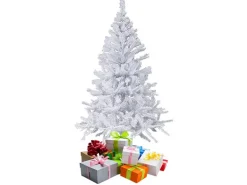 Mojawo Weihnachtsbaum 180 cm Künstlicher Tannenbaum Christbaum Weiß inkl Ständer