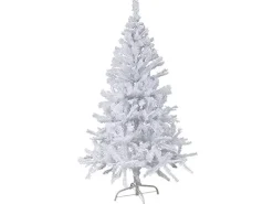 Mojawo Weihnachtsbaum Künstlicher Tannenbaum Christbaum 150 cm Weiß inkl Ständer
