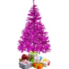Mojawo Weihnachtsbaum Künstlicher Tannenbaum Lila Pink 150cm Christbaum inkl Ständer