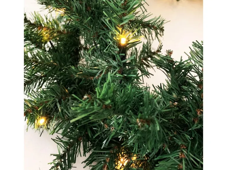 Mojawo XXL 100 LED Girlande Beleuchtet Tannengirlande Lichterkette 810 cm Außen