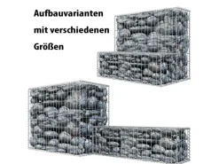 Niederberg Metall Gabione 100 x 30 x 30 cm - Maschenweite 5 x 10 cm