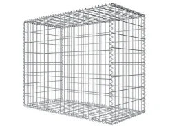 Niederberg Metall Gabione 80 x 100 x 50 cm - Maschenweite 5 x 10 cm